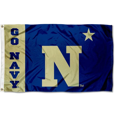 US Navy Midshipmen Vegas Gold Flag Large 3x5 Cover