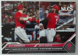 2023 Topps Now Bryce Harper & Kyle Schwarber Philadelphia Phillies #1030 Card - Picture 1 of 2