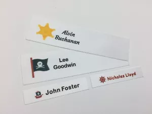 Namensetiketten personalisiert vollfarbig zum Einnähen Bad Boys Collection - Bild 1 von 5
