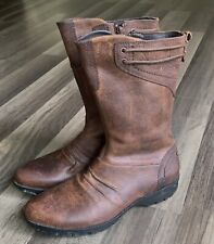 Merrell Womens Size 6.5 Leather Boots Vera Mid J68772 Mahogany Side Zip Up Boots