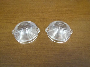 1960 PONTIAC CATALINA BONNEVILLE STAR CHIEF PARKING LIGHT LENSES, PAIR - Picture 1 of 1
