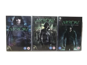 Arrow DVD DC Comics The Complete Season 1 2 3 1-3 1 To 3 Bundle 15 x Discs - Photo 1/10