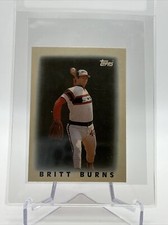 1986 Topps MINI Britt Burns Baseball Card #10 Mint FREE SHIPPING