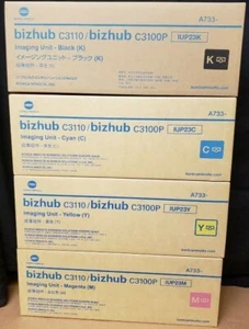 Jeu de tambours Konica Bizhub C3100P C3110 IUP23K IUP23C IUP23M IUP23Y scellés en usine - Photo 1/1