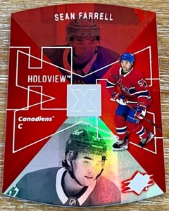 SEAN FARRELL 23-24 Upper Deck UD Extended Series HOLOVIEW RED PARALLEL DIE-CUT ! - Picture 1 of 1