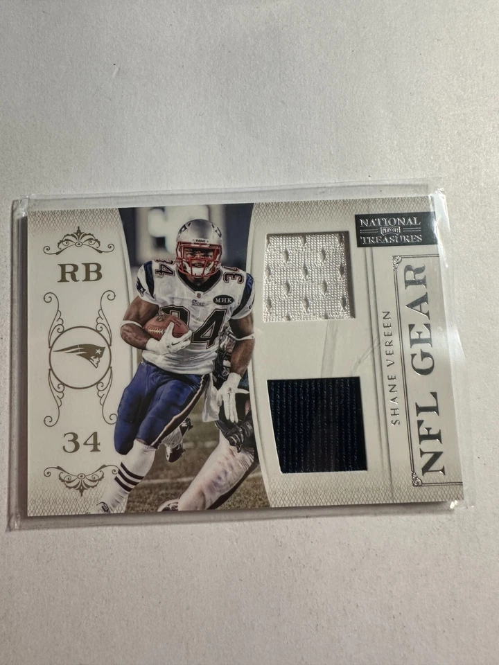 K132,166 - 2011 Playoff National Treasures NFL Gear Combos #30 Shane Vereen #/99 - Image 1 of 1
