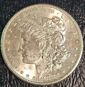 1882 S BU GEM Morgan Silver Dollar UNC MS+++ Proof Like - Bild 1 von 3