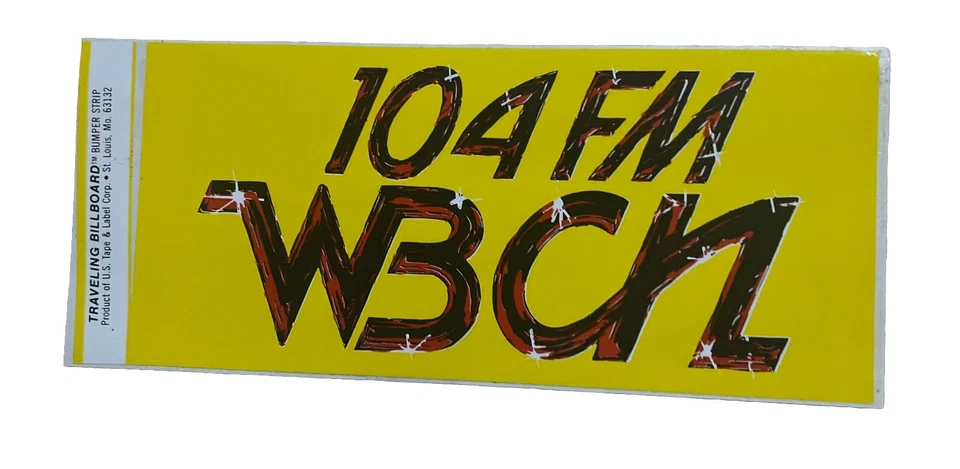 Pegatina de parachoques WBCN 104 FM WBCN de colección rara como nueva  Viajar, cartelera Foto 1 de 1
