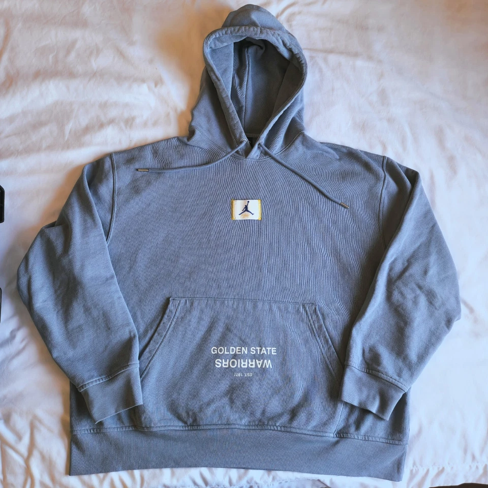 Sudadera con capucha suéter Golden State Warriors Nike Air Jordan 2XL lado de la cancha Foto 1 de 4