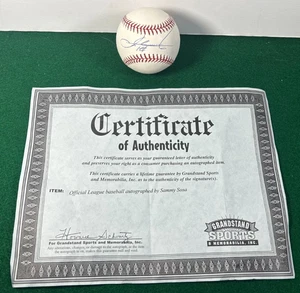 Béisbol Sammy Sosa #21 autenticado con certificado de autenticidad - Imagen 1 de 8