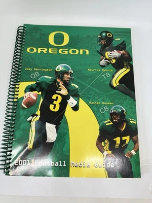 Oregon Ducks Football Media Guide 2001 Joey Harrington Fiesta Bowl libro de la NCAA Foto 1 de 4