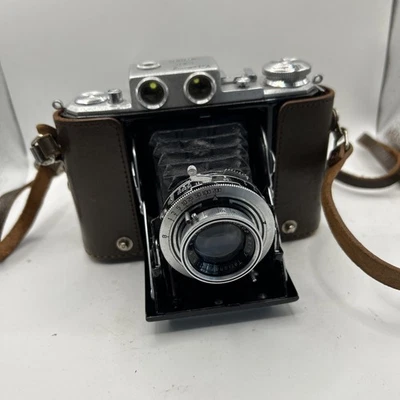 ВИНТАЖНЫЙ средний формат складной пленочный фотоаппарат Welmy 6x6 с чехлом Zeiss Ikon сделано в Японии - Изображение 1 из 4