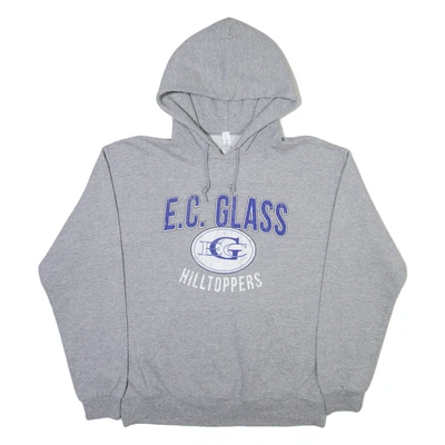 JERZEES E.C. Moletom com capuz Glass Hilltoppers masculino cinza EUA L - Imagem 1 de 4