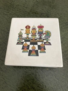Carlton Ware Chess Design Trinket Box - Picture 1 of 5