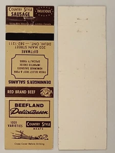 Matchcover Canada Ontario Delhi Beefland Delicatessen - Picture 1 of 1