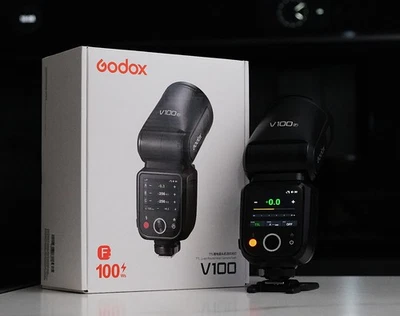 Godox V100 F Rundblitzgerät für Fujifilm   V100-F  V100F - Bild 1 von 2