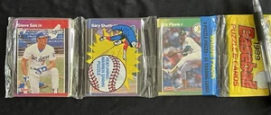 Pacchetto rack baseball Donruss 1989 sigillato in fabbrica Gary Sheffield Rookie RC sulla parte superiore - Foto 1 di 2