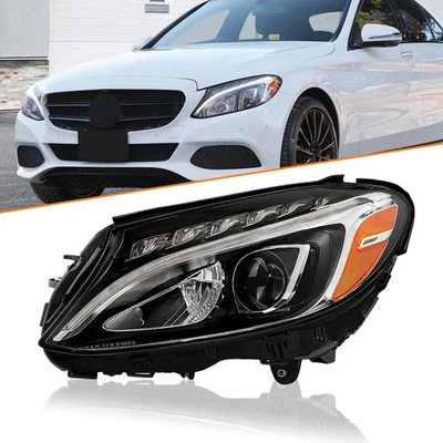 For 2015-2018 Mercedes Benz C-Class C300 W205 Headlight LED Lamp Driver Side - Изображение 1 из 4