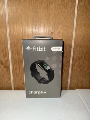 Fitbit Charge 6 Fitness Tracker Smartwatch, Black - New Sealed - Image 1 of 2