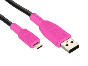 AVA RY715 USB A estándar a Micro USB B Cable Smartphone Carga de datos Plomo - Rosa - Imagen 1 de 1