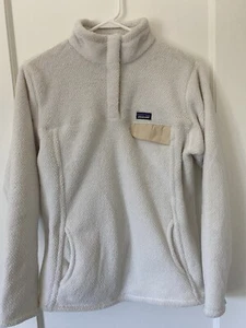 NWT Patagonia Girls’ Re-Tool Snap-T Pullover XXL 16-18 Raw Linen White X-Dye - Picture 1 of 4