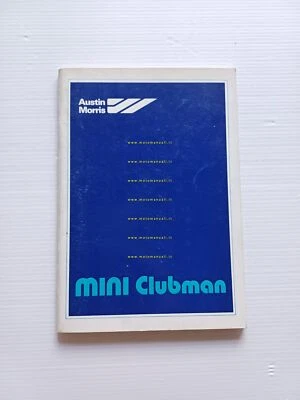 Austin Morris Mini Clubman 1979 manuale uso manutenzione italiano originale - Immagine 1 di 4