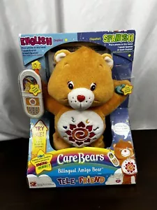 Bilingual Care Bear Amigo Bear With Phone NIB Brand New Talk n Learn 2005 - Picture 1 of 4