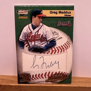 2000 Pacific Revolution MLB Game Ball Signature #2 Greg Maddux Braves - Picture 1 of 2