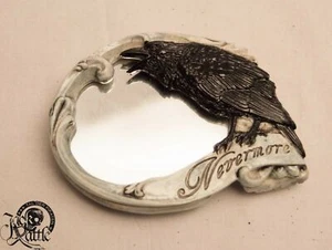Spiegel Handspiegel Rabe Totenkopf skull The Vault Nevermore Alchemy S2017 - Bild 1 von 2