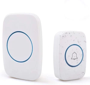 Wireless Doorbell, Waterproof Door Bell Kit with 1 Doorbell Sound and 1 Working - Picture 1 of 7