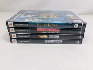 PlayStation 2 PS2 Game Lot Of 4 Robotech Lord Of The Rings Hot Wheels Tested - Picture 1 of 18