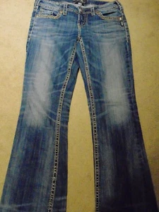 Silver AIKO Mid Boot Women's Jeans W27 L33 - Picture 1 of 6