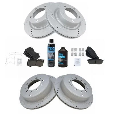 Kit de freio a disco dianteiro traseiro para Toyota Tundra Sequoia Lexus LX570 Land - Imagem 1 de 4
