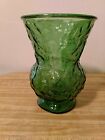 Vintage Lg. Green Crinkle Glass Vase E.O. Brody Co. Cleveland Ohio, G109 USA