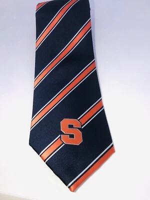 Corbata a rayas de polietileno Syracuse alas de águila con licencia oficial producto universitario CE Foto 1 de 4