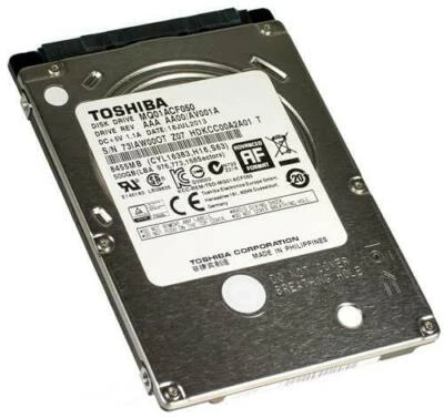 DELL TOSHIBA 500GB 7200RPM 2.5" 7MM SATA HDD MQ01ACF050 - Image 1 of 2