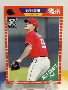 Brady House RC 2021 Leaf Pro Set Baseball Washington Nationals Rookie - Picture 1 of 2