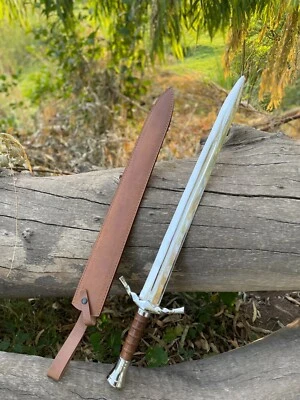 Espada vikinga de regalo hecha a mano, espada medieval, espada coleccionable de acero inoxidable Foto 1 de 4