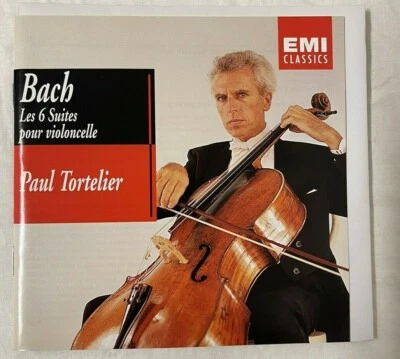 Johann Sebastian Bach Paul Tortelier Violincelle 6 Suite Classical Music CD - Image 1 of 4