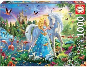 Educa 1000 Piece Jigsaw Puzzle - The Princess & The Unicorn - Picture 1 of 1