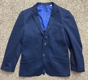 Ben Sherman Blazer Jacket Men's 40R Blue Coat Seersucker Pattern - Picture 1 of 16