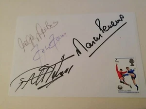 1966 WORLD CUP GOAL SCORERS HURST PETERS WEBER HALLER - Picture 1 of 1