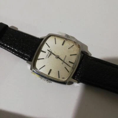 Reloj Pulsera Longines Hombre Flagship Blanco Cuadrado Negro Sin Analógico Sin Funciona 500535 Foto 1 de 4