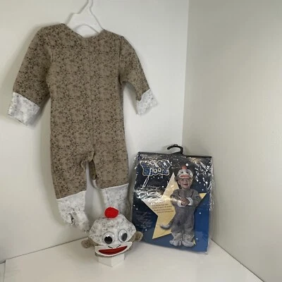 Disguise Infant Sock Monkey Halloween Costume Unisex Boys & Girls 12 - 18 Months - Image 1 of 4