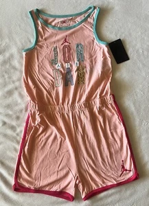 NIKE Sportswear Big Girl's AIR JORDAN Romper Shorts - Picture 1 of 11