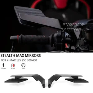 For YAMAHA XMAX 125 250 300 Stealth Max Mirrors Sports Winglets Rearview Mirrors - Picture 1 of 14