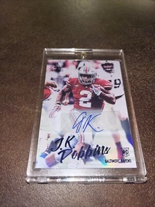 2020 JK Dobbins Panini Luminance Rookies Gold Auto /50 #115 Rookie Auto RC - Picture 1 of 3