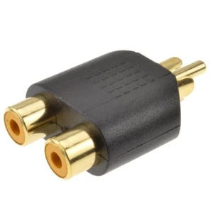 Phono Splitter/Joiner Adapter 2 RCA Sockets to RCA plug - Picture 1 of 1