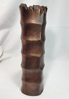 Vase en cuivre fait main style bambou 13"