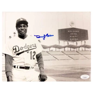 Dusty Baker Signed Los Angeles Pose 2 Baseball 8x10 Photo (JSA) - Picture 1 of 1